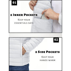 Veste polaire décontractée pour hommes de qualité supérieure personnalisée couleur et taille personnalisées avec col montant dernière conception pour hommes OEM - Product Image 5