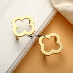 Boutons de tiroir décoratifs en laiton poignées de meubles durables écologiques pour chambre à coucher salon armoire armoire-minimaliste - Product Image 1