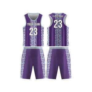 Sublimación Poliéster Baloncesto Jersey Diseño personalizado Juvenil Baloncesto Uniforme - Product Image 4