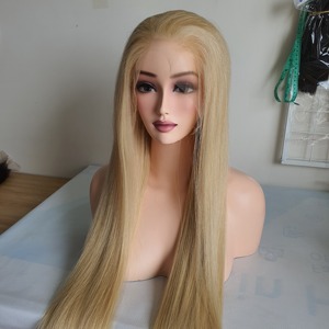 วิกผมแท้ขนาด10-40นิ้ว100% ผมมนุษย์เวียดนามมัดตรงสีบลอนด์สี613ใสสำหรับการปิดลูกไม้ - Product Image 1