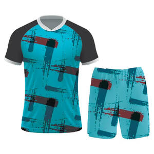 Ensemble de vêtements de sport de football pour hommes, nouveau design, tissu respirant, col en V, service OEM personnalisable pour adultes - Product Image 2