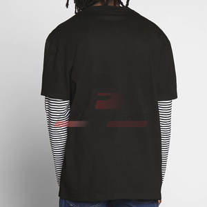 Novedad de 2025, camisetas de doble capa para hombre, ropa de verano, camisetas informales de doble capa para hombre, venta en línea - Product Image 2