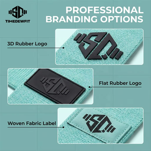 Ensemble de bandes de résistance personnalisées avec logo, bandes de hanches en latex pour femmes, bandes d'exercice antidérapantes, vente en gros - Product Image 4
