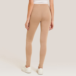 Leggings suaves de longitud completa, mallas ajustadas sólidas de cintura alta, mallas elásticas para mujer - Product Image 4