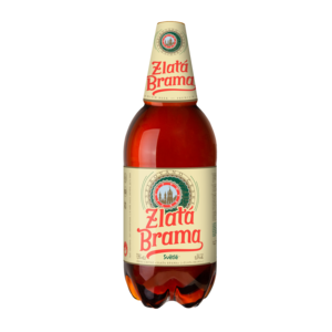 Cerveza Lager Estilo Checo Zlata Brama Pasteurizada, Botella PET de 1.75L, 5% ABV - Product Image 1