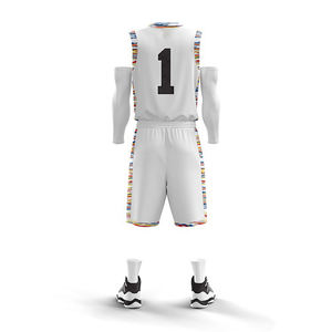 Último diseño al por mayor de alta calidad sublimación adultos conjuntos Unisex personalizado baloncesto Jersey uniformes - Product Image 6