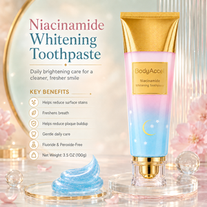 Dentifrice blanchissant au niacinamide pour un nettoyage en profondeur, sans danger pour l'émail, soin buccal, élimination des taches, haleine fraîche, gel blanchissant - Product Image 4