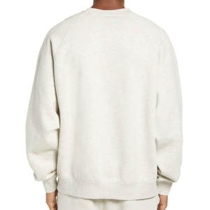 Sudaderas con capucha de alta calidad para hombre, Sudaderas con cuello redondo de algodón en blanco Boxy Fit, sudaderas con capucha recortadas con hombros caídos, fábrica - Product Image 2