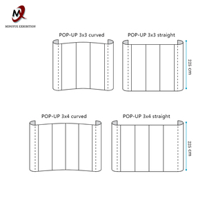 Nhôm tùy chỉnh triển lãm <span class=keywords><strong>Pop</strong></span> Up đứng triển lãm Tường Cong biểu ngữ <span class=keywords><strong>Pop</strong></span> Up hiển thị Quảng Cáo & triển lãm thương mại - Product Image 4