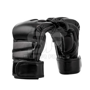 Gants MMA pour l'entraînement et le combat avec rembourrage renforcé et fermeture forte au poignet Gants MMA en cuir PU - Product Image 1