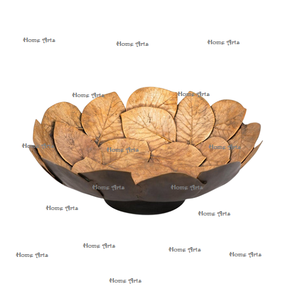 Premium Quality Iron And <b>Glass</b> Decorative <b>Bowl</b> Round Shape Customized Size Fruits <b>Bowl</b> At Lowest Price - Product Image 2