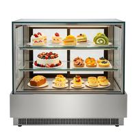 Vitrinas de Vidrio para Panadería, Vitrina Comercial para Pasteles, Mostrador Refrigerado para Postres