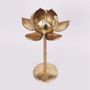 โคมไฟตั้งรูปดอกบัวมีสไตล์ส่องแสงที่เงียบสงบบรรยากาศโคมไฟชาทำด้วยมือ - Product Image 3