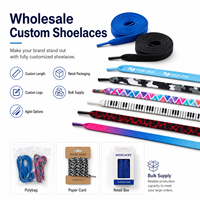 Lacets plats personnalisés imprimés en gros, logo par sublimation, lacets de chaussures en polyester, usine OEM Mingjia