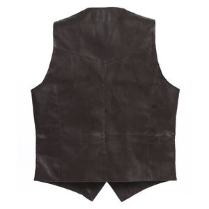Gilet en cuir pour homme sur mesure élégant, respirant et confortable avec ajustement réglable, toile pour la saison hivernale, directement à prix avantageux - Product Image 2