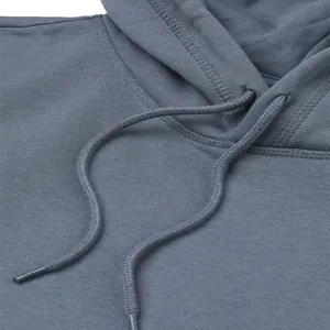 Men's Light Blue Hooded Sweatshirt Regular Fit Solid <b>Colour</b> Casual Fleece Hoodie With Front Pocket Autumn Wear 2027 - Product Image 5