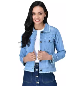 Veste en jean robuste pour homme avec logo frontal, conçue pour le style outdoor et urbain, confort tout au long de la journée - Product Image 5