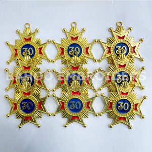 Joyería Masónica para Collar Provincial de Juez de Ceremonia Júnior - Color Dorado, Opciones de Logotipo y Diseño Personalizados - Product Image 2