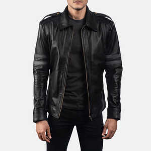 Veste d'hiver pour hommes Top Design avec col montant manches longues 100% cuir de haute qualité personnalisable prix raisonnable - Product Image 3