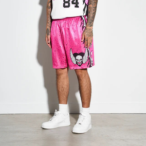 Pantalones cortos de playa con estampado de lujo para hombre, pantalones cortos informales para correr, gimnasio, movimiento, surf, comodidad, cintura elástica, pantalones cortos de secado rápido - Product Image 4