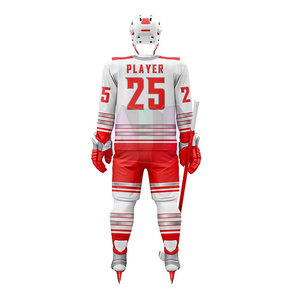 Conjuntos de Uniformes de Hockey sobre Hielo Ligeros, 100% Poliéster, Diseñados para un Mejor Rendimiento del Jugador, Características Transpirables que Absorben la Humedad - Product Image 3