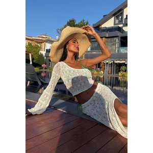 Ensemble Katy Bohème ajouré à une seule pièce 9710-015 en tissu tricoté pour Printemps/Été - Product Image 3