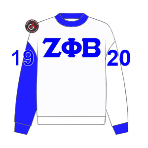 Sudadera con capucha de parafernalia bordada de hermandad de mujeres Zeta Phi Beta griega personalizada - Product Image 4