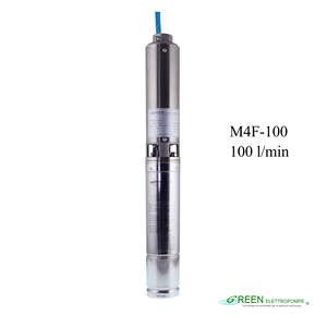 Pompe à eau submersible électrique de haute qualité italienne, série M4F-100 - Pompes haute pression pour l'irrigation agricole, les puits profonds et les forages - Product Image 1