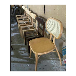 Silla de mimbre de alta calidad, silla de comedor francesa, sillas de comedor de mimbre con respaldo redondo para comedor 2024 - Product Image 3