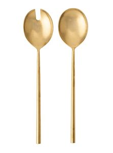 Servidor de ensalada de latón único con cabezas anchas y Curvas elegantes, ideal para cocina de lujo y uso doméstico - Product Image 6