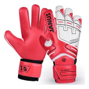 Guantes de portero de cuero de diseño personalizado naranja neón completo con agarre de látex material de goma de rendimiento de alta visibilidad marca SP - Product Image 3