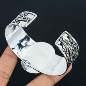 Brazalete ajustable de diseñador hecho a mano de Plata de Ley 925, piedra preciosa de apatita Natural de excelente calidad, personalizable para aniversario - Product Image 6