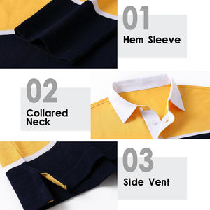 Maillot de rugby ample et personnalisable, conçu pour offrir une texture respirante, un mouvement fluide et un soutien durable, parfait pour le sport et le fitness - Product Image 4