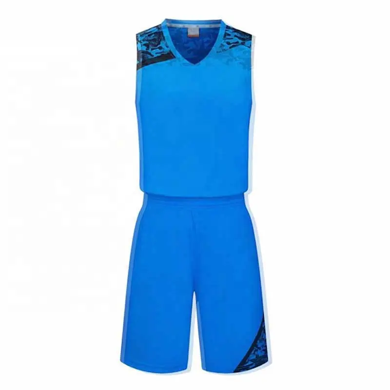 Gute Qualität Basketball Uniform Custom Team Männer Trainings hemd Kurze Erwachsene Sport Plain Farbe Basketball Uniform