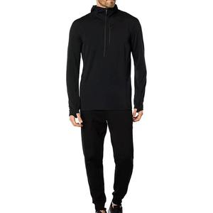 New Men's Hoodies Casual Solid Color <b>Short</b> <b>Sleeve</b> <b>Sweatshirts</b> with Embroidery Winter Hooded Jacket for Male - Product Image 3