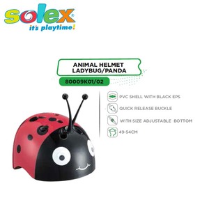 Casco Infantil para Patinaje al Aire Libre con Carcasa de Plástico de Color Atractivo, Diseño de Panda Animal, Ajustable, Unisex - Product Image 3