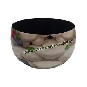 Hot Selling Classic Design <b>Glazed</b> Metal Planter Round Iron Flower <b>Pot</b> for Living Room Decorative at Wholesale Price - Product Image 5
