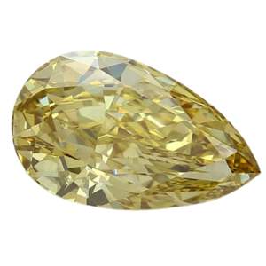 เพชรทรงลูกแพร์ 4.58 กะรัต สีเหลืองเข้มแฟนซี VS2 เพชรเลี้ยงในห้องปฏิบัติการ - Product Image 2