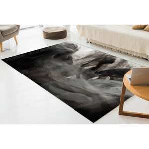 Tapis imprimé : Moderne, Fumé, Épais, Antidérapant, Grand, Tapis de couloir, Paillasson, Tapis doux non tissé - Product Image 4