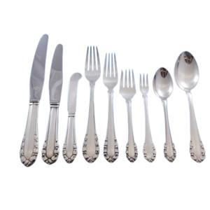 Juego de cubiertos de acero inoxidable con acabado de alta calidad de 2 cucharas Juego de cubiertos aptos para lavavajillas para uso doméstico Diseño antiguo - Product Image 5