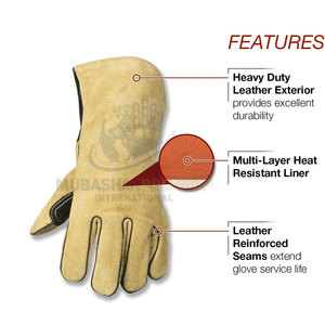 Reinforced Palm Construction <b>For</b> Extended Use TIG MIG Welding <b>Gloves</b> Reliable Performance TIG MIG Welding <b>Gloves</b> - Product Image 2