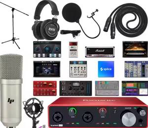 Interfaz de Audio USB 4i4 4x4, Paquete Completo de Estudio, Incluye Kit de Producción Musical Creativa - Product Image 3