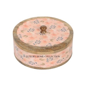 Casserole en bois Chapati de style rustique avec finition patinée et technologie d'isolation en acier inoxydable ultra-durable - Product Image 1