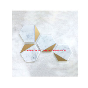 Planche à découper écologique hexagonale de luxe pour usage domestique en bois de marbre et Offre Spéciale en plastique! - Product Image 2