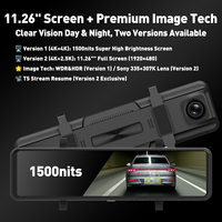 4 Kanallı Dikiz Aynası Araç Kamerası 11.26 inç Ekranlı Ön ve Arka 4K Araç Kamerası 4K Araç DVR'ı