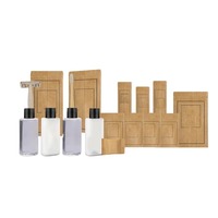 Kit de Amenidades Premium para Huéspedes de Hotel en Caja Blanca Incluye Loción Corporal, Champú, Acondicionador, Jabón de Baño, Gel de Ducha y Kit de Costura