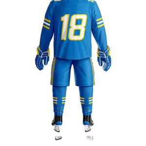 Nuevo uniforme de hockey sobre hielo personalizado Ropa deportiva Uniforme de hockey sobre hielo Venta caliente Precio de fábrica 100% Poliéster Uniforme de hockey sobre hielo - Product Image 3