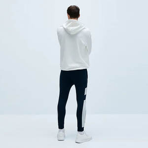 Logotipo personalizado de invierno de gran tamaño Crop Boxy Fit Side Stripe Distress Bordado Zip Hoodies Conjunto de pantalones de chándal SweatSuit Hombres Baggy 100% - Product Image 3