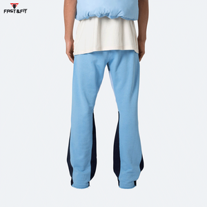 Custom Casual Streetwear Polyester/Cotton French Terry <b>Men</b> <b>Flared</b> Pants High Quality Custom Made Plus Size Eco-Friendly - Product Image 3