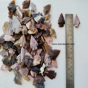 Venta al por mayor de puntas de flecha de ágata tejidas a mano de 1-1,25 pulgadas artesanías de piedra semipreciosa en estilo mascota de piedras preciosas de lujo - Product Image 6